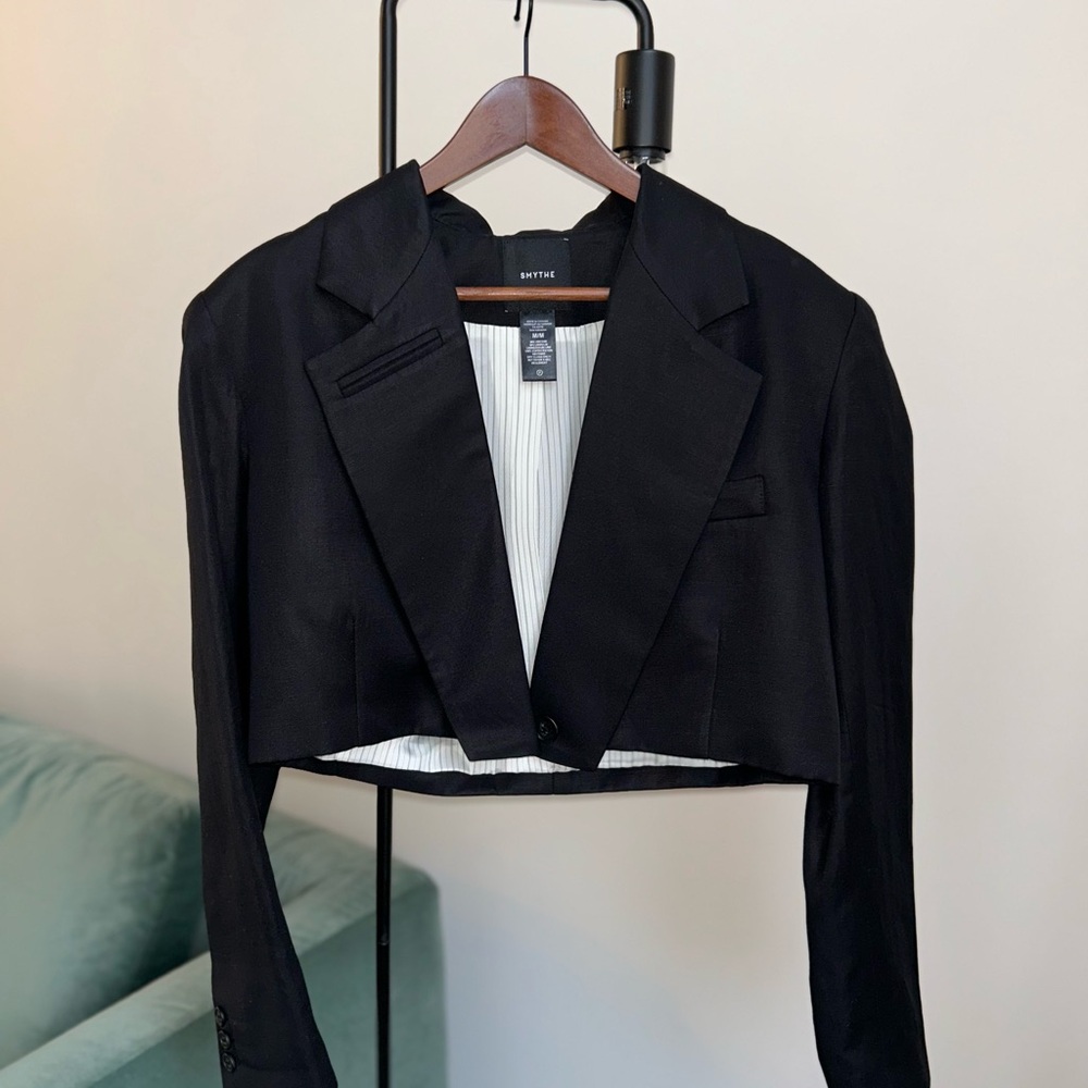 Smythe Black Cropped Blazer